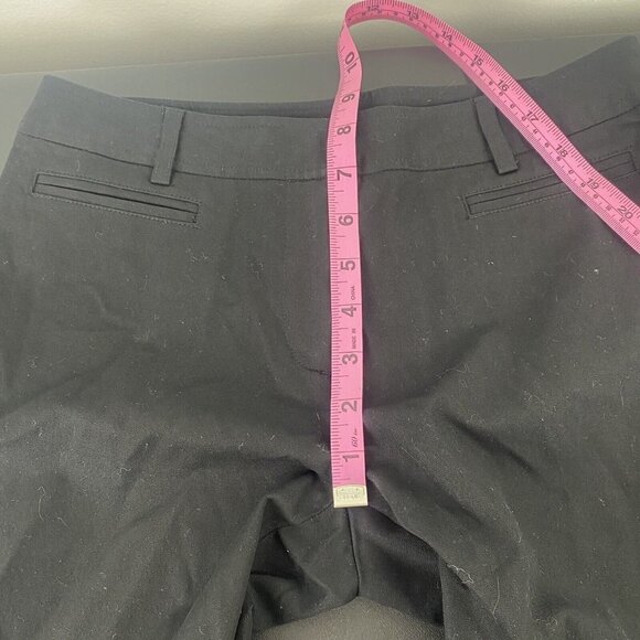 Vintage Women's Flare Dress Pants Size 4 Petite Side Panel Detail Black - Picture 7 of 9